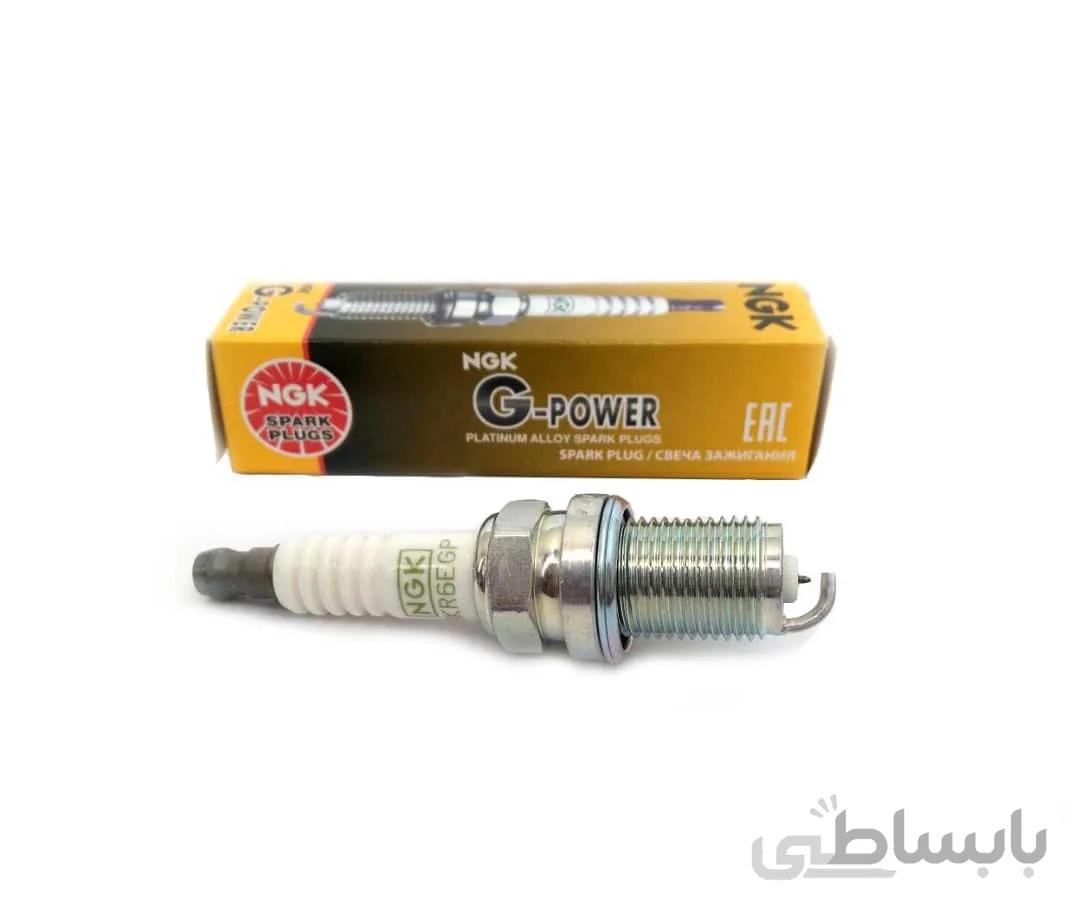 شمع سوزنی پلاتینیوم پایه کوتاه NGK ژاپن 7092 BKR6EGP ا BKR6EGP