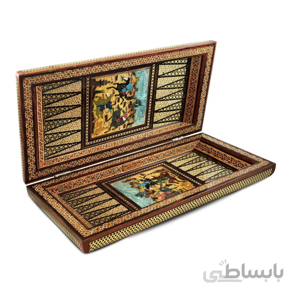 تخته نرد خاتم کاری اعلا ا قیمت به شرط خرید تیمی
