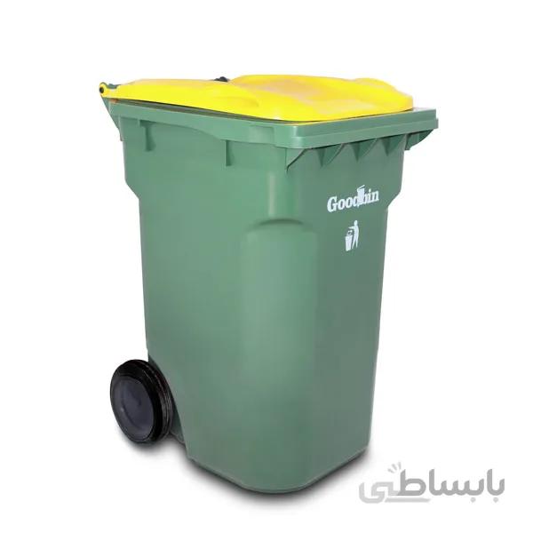 مخزن زباله 360 لیتری گود بین چرخ دار عادی