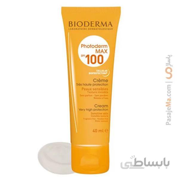 ضد آفتاب بژ طلایی بایودرما مناسب پوست چرب و مختلط مدل Photoderm MAX Aquafluid SPF 50 حجم 40 میل ا Bioderma Photoderm Max SPF50 Tiented Sunscreen Aquafluide For Normal to Combination Skins 40ml-Golden Beige