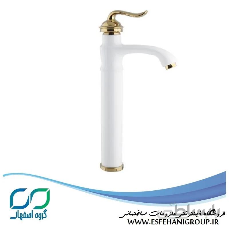 شیر روشویی پایه بلند نیلا سفید البرز روز ا Nila White کد 314105
