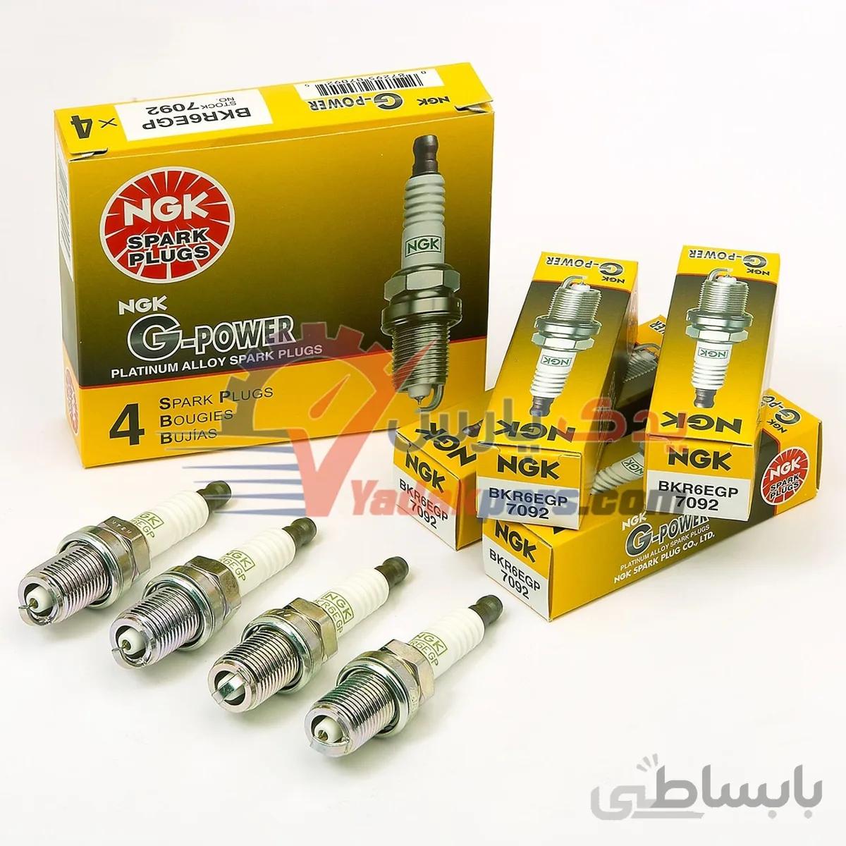 شمع سوزنی پلاتینیوم پایه کوتاه برند ان جی کا NGK (بسته4عددی)