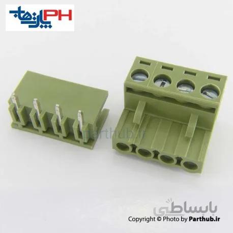 ترمینال 4 پین رایت انگل 5.08mm