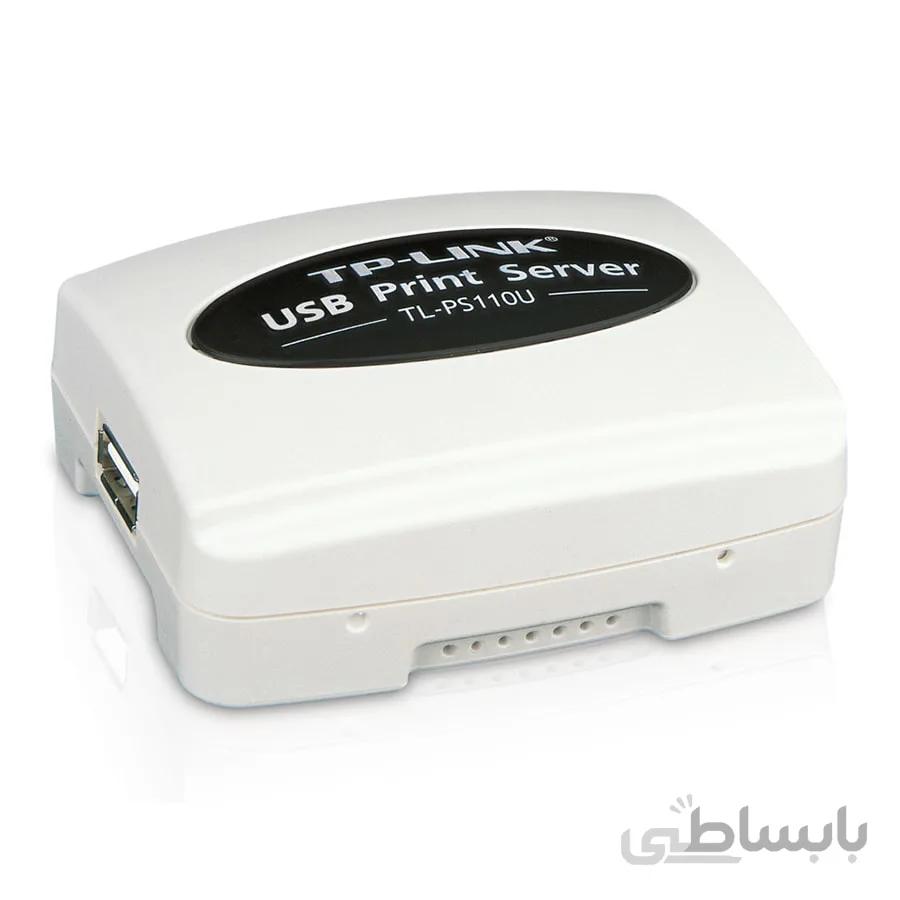 پرینت سرور باسیم تی پی لینک مدل TL-PS110U ا TP-LINK TL-PS110U Single USB2.0 Port Fast Ethernet Print Server