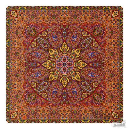رومیزی مربع ترمه طرح سپنتا کد 842
