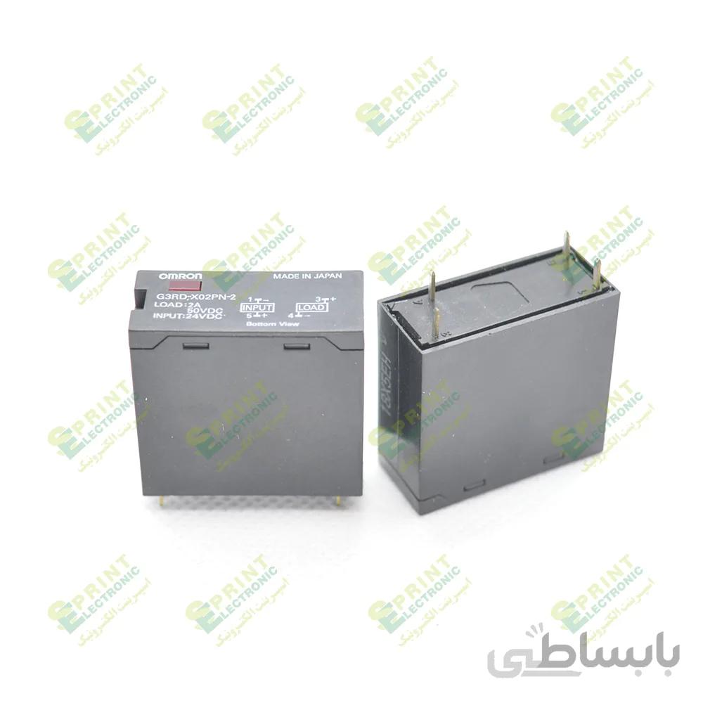 رله الکترونیکی omron SSR روبردی 4 پایه تک فاز 2 آمپر G33RD-X02 DC/DC