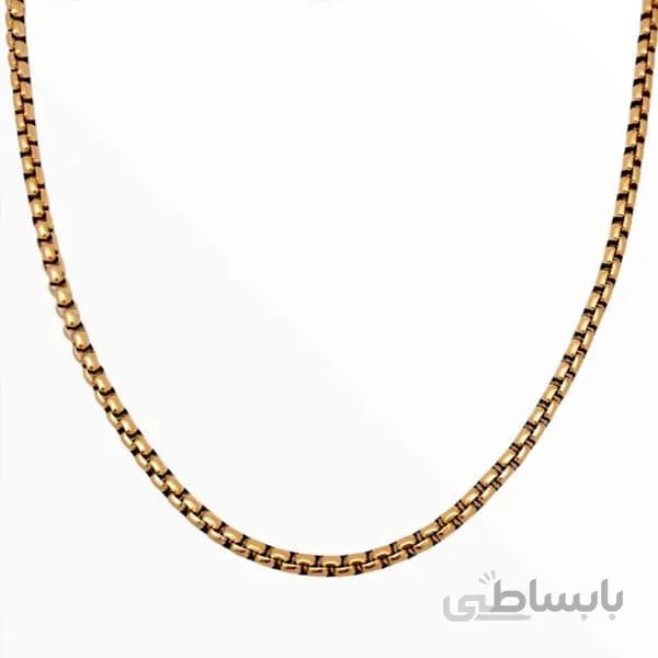 زنجیر مردانه 80 سانتی متری طرح مربع کد sp44