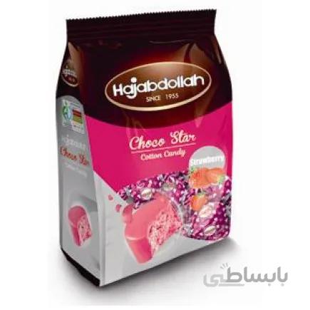 پشمک لقمه ای حاج عبدالله توت فرنگی 180 گرمی کد pt-26