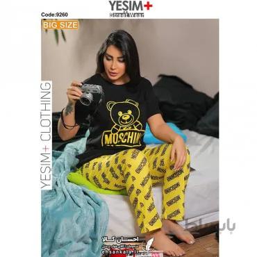 ست تیشرت شلوار+YESIM یشیم بیگ سایز کد 9260