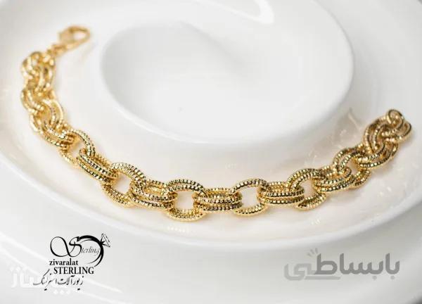 دستبند زنانه برند ژوپینگ طرح پیچ درشت کد 638313