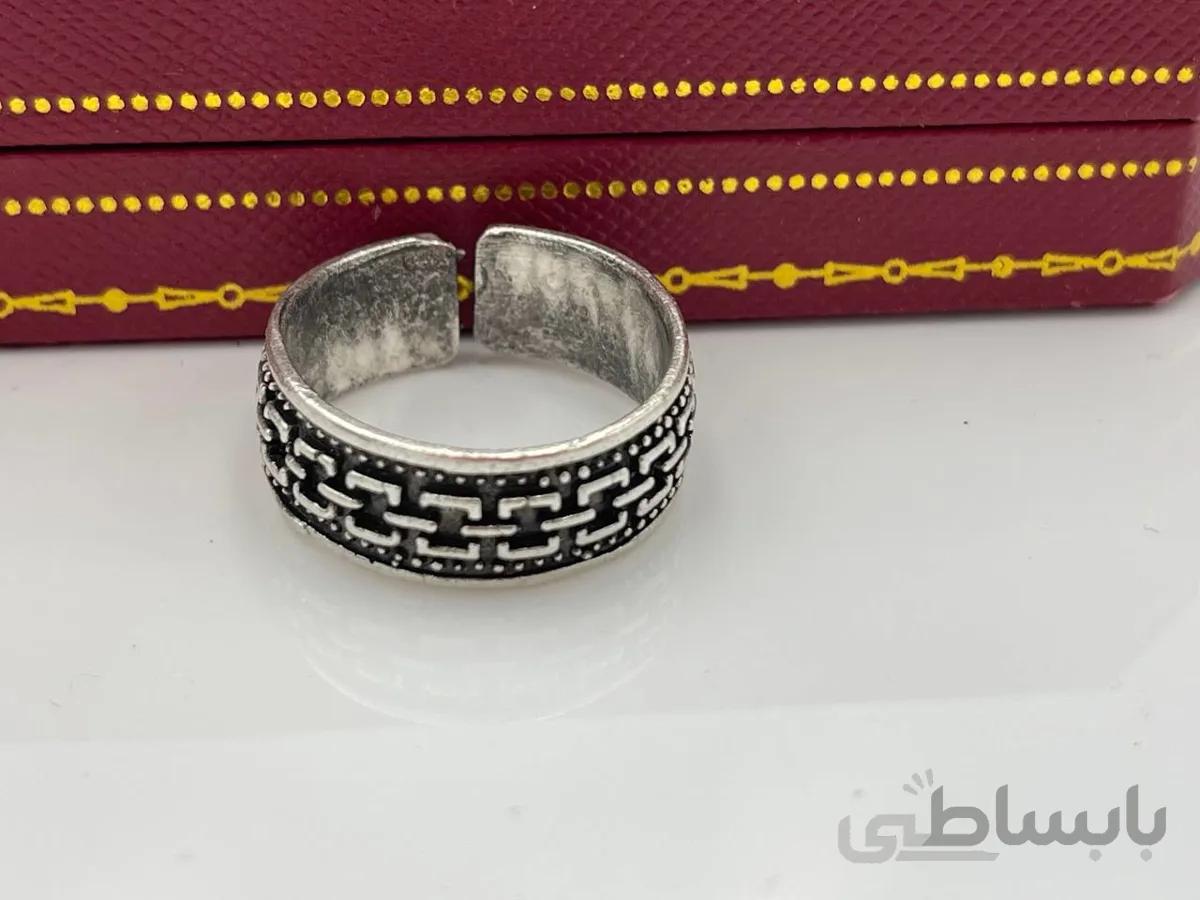 انگشتر ورشو رینگی سیاه قلم