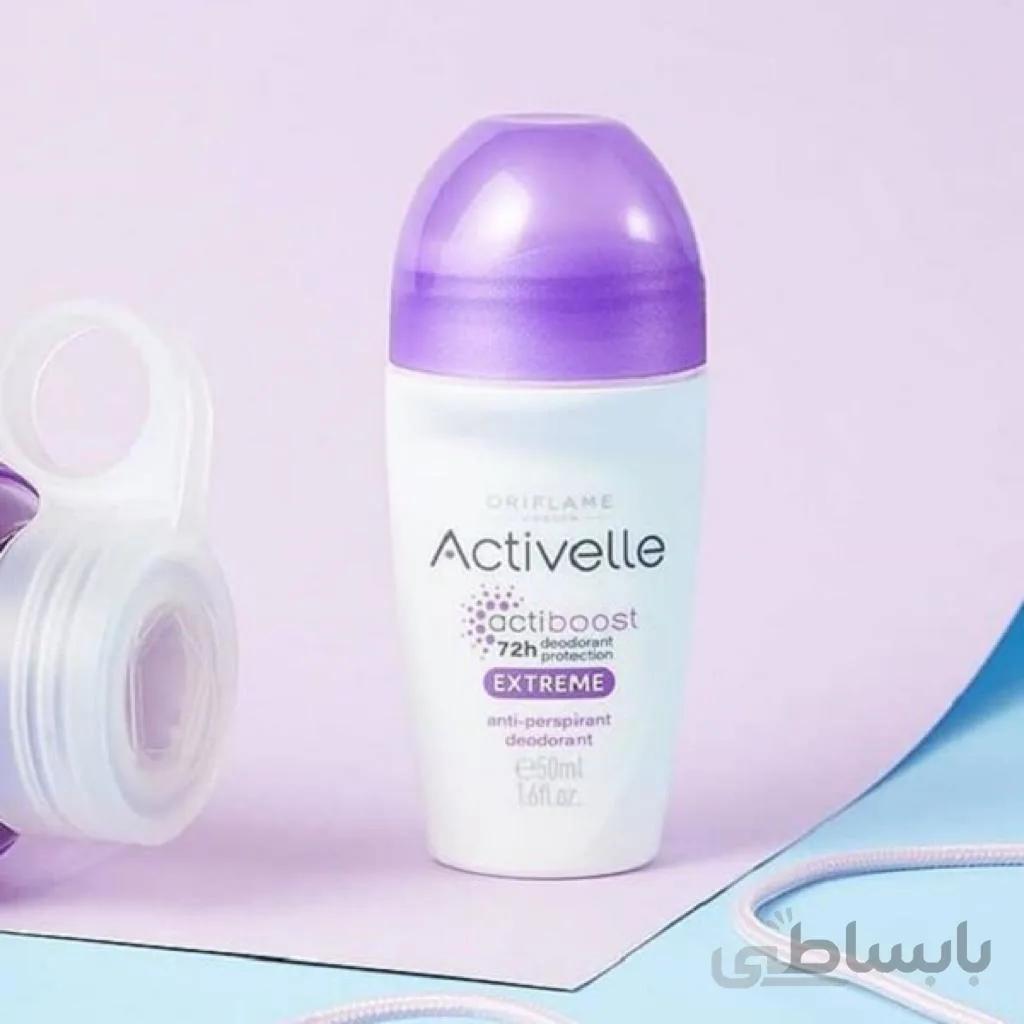 دئودورانت و ضد تعریق بنفش رولی اکتیول 33142 ا Activelle Extreme Anti perspiration deodorant 33142