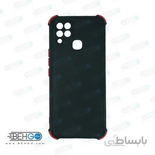 قاب گوشی اینفینیکس HOT 10 t کاور مدل ژله ای دکمه رنگی محکم ضد ضربه با محافظ لنز دوربین گوشی infinix HOT 10 t ا Camera Cover color key Case for infinix HOT 10 t