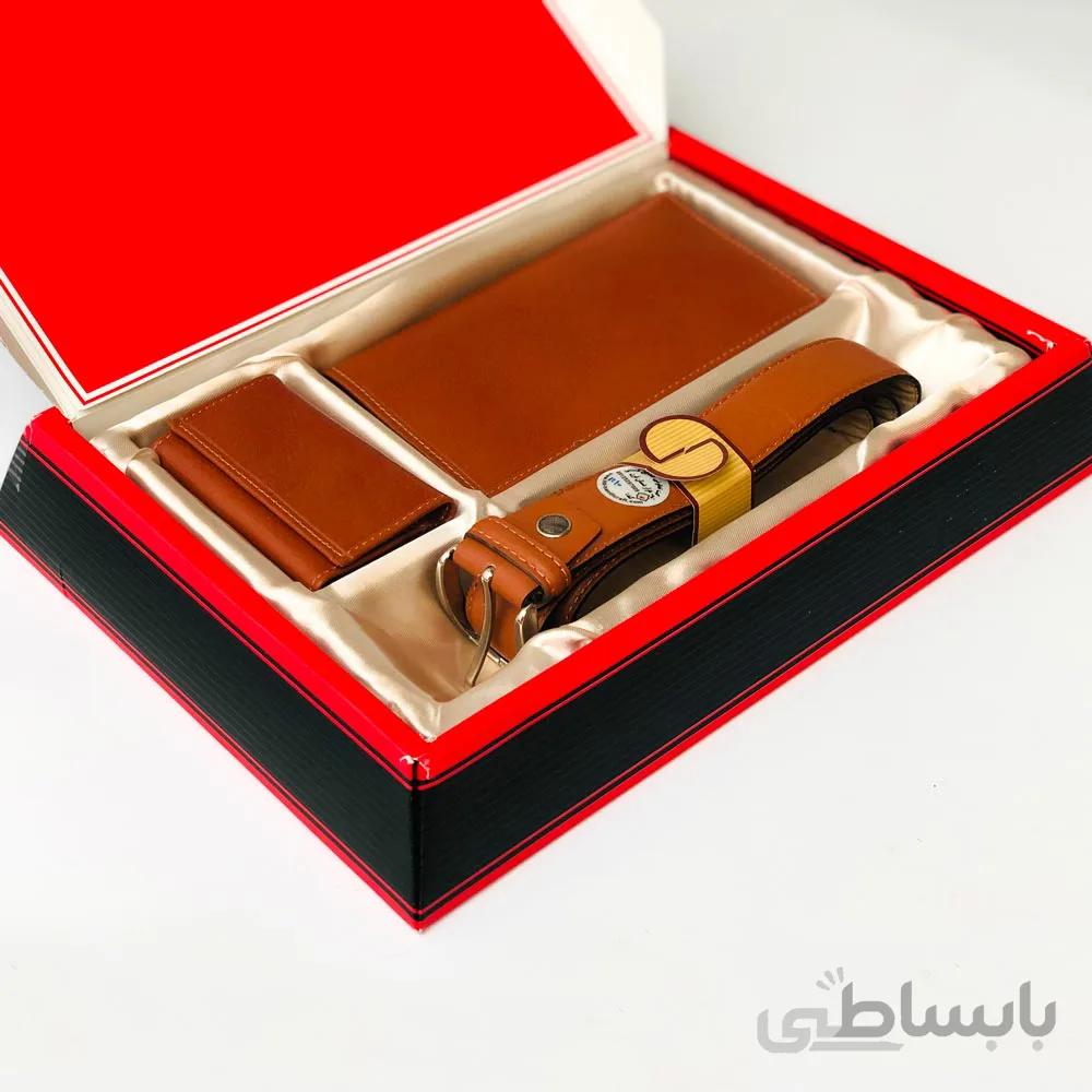 ست کیف پول و کمربند چرم مردانه کد set-134 ا قیمت به شرط خرید تیمی