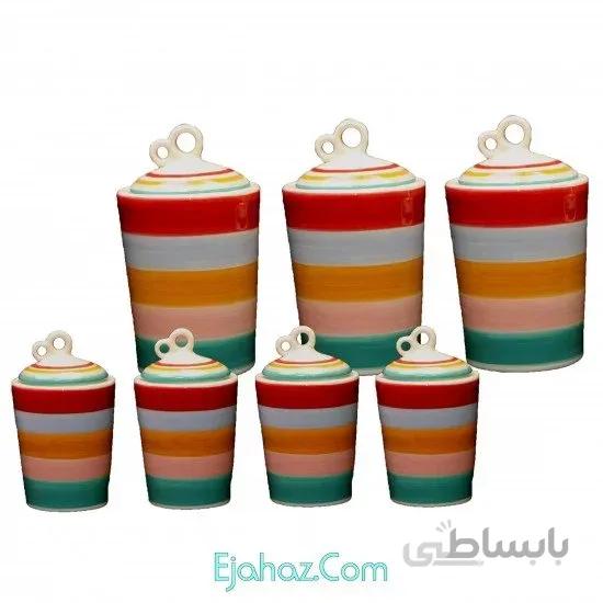 ست پاسماوری و جا ادویه 7 پارچه آیسل مدل 202