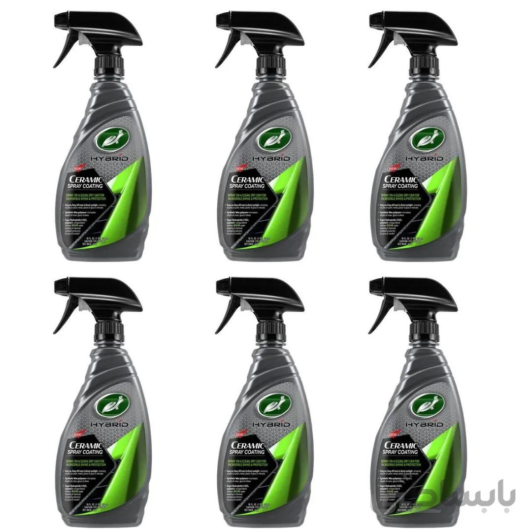 اسپری نانو سرامیکی بدنه خودرو ترتل واکس بسته ۶ عدد مدل Turtle Wax 53409