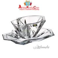 مجموعه 12 عددی پیاله و پیشدستی بوهمیا مدل آنجل Bohemia Angle