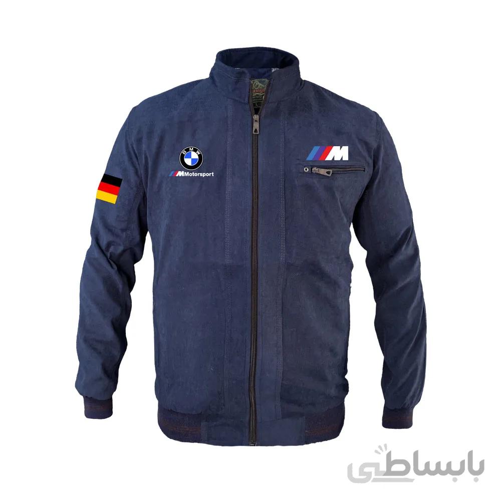 کاپشن بهاری سرمه ای bmw motorsport
