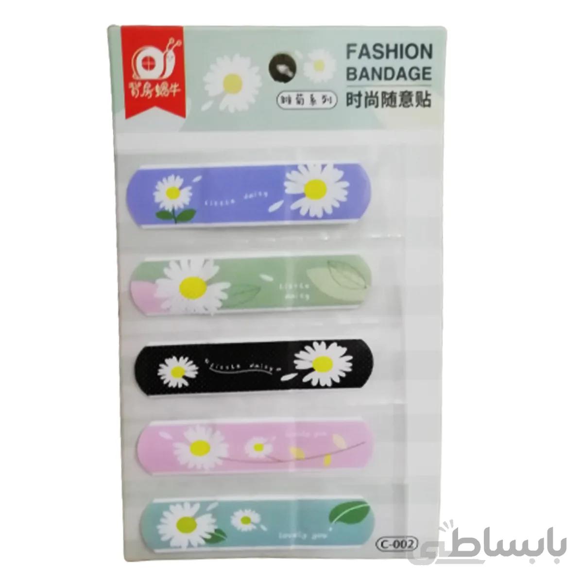 چسب زخم طرح گل بسته 5 عددی