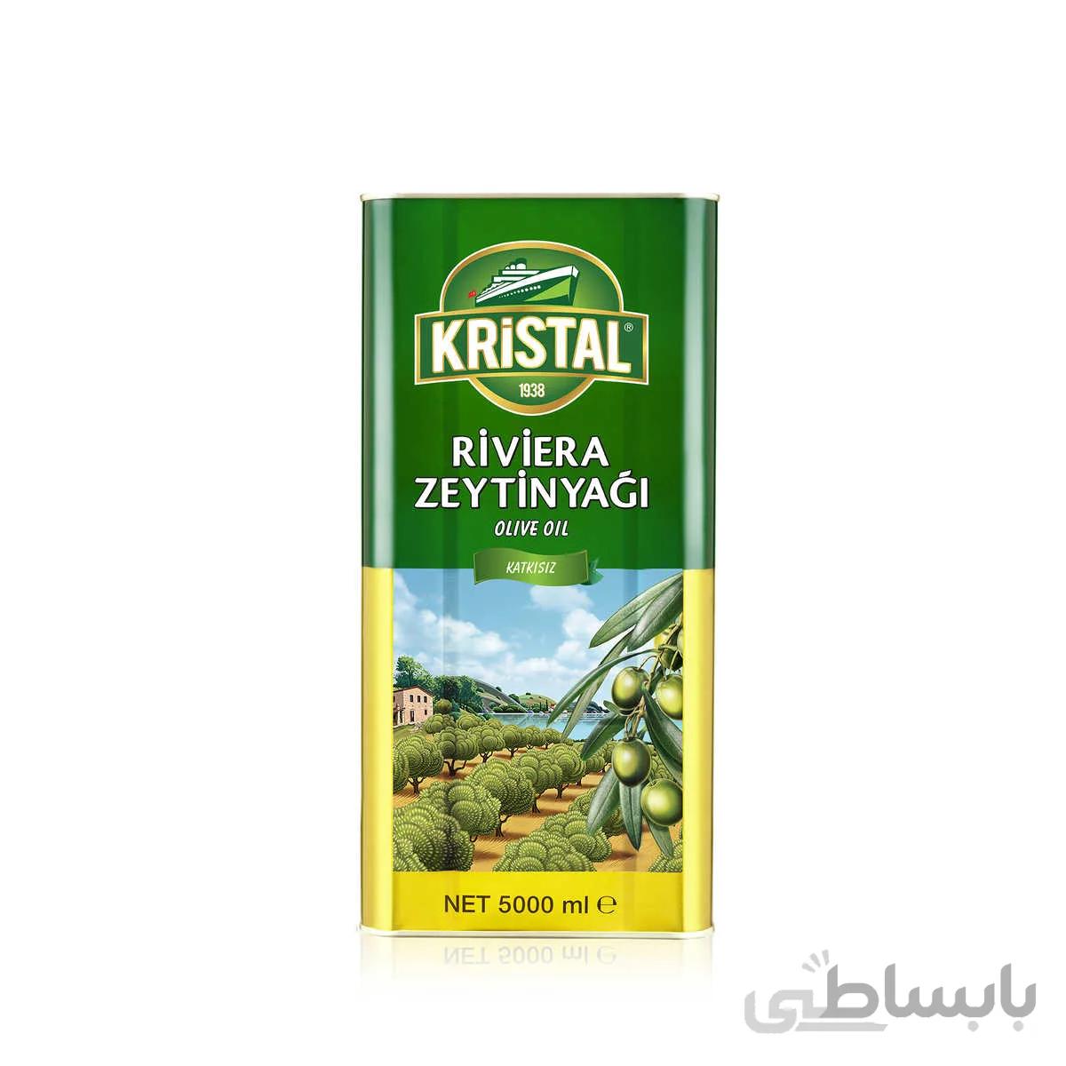 روغن زیتون بکر کریستال حجم 5 لیتر