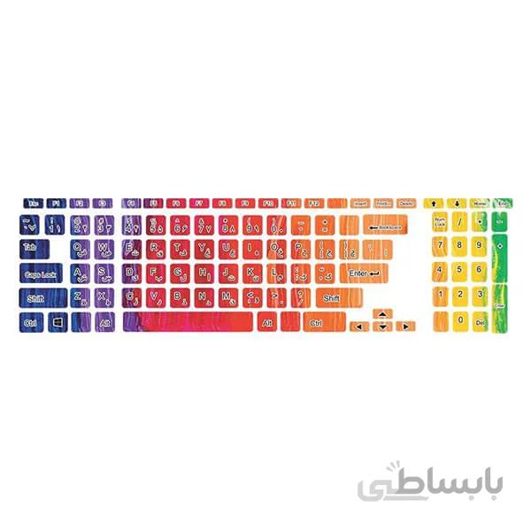 استیکر کیبورد طرح colors 18