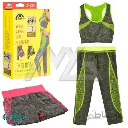 لباس زنانه یوگا ساق کوتاه مدل Sibote st-2098