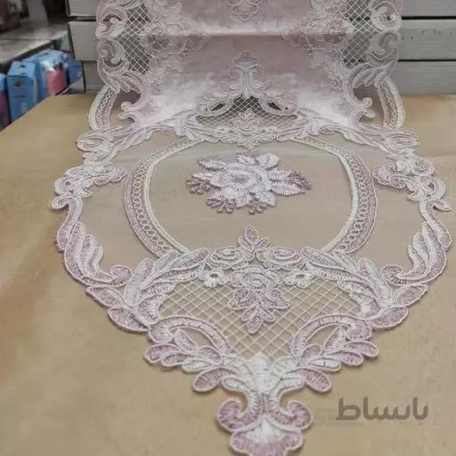 رومیزی سه تیکه دانتل ترم