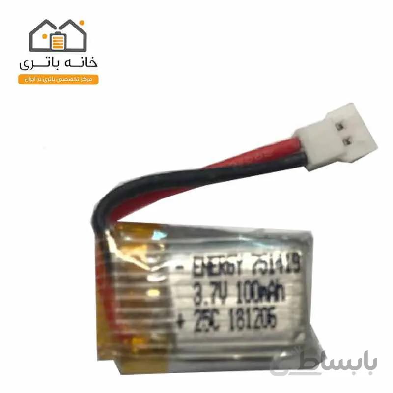 باتری لیتیوم پلیمر 3.7 ولت 100 میلی آمپر ساعت انرژی (751419) 25C