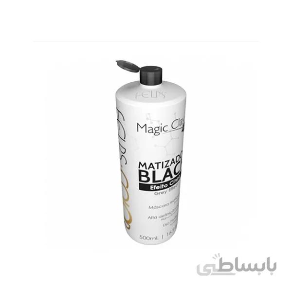 شامپو رنگساژ مو فلپس FELPS COLOR MAGIC CLAY 4K رنگ مشکی 500 میل