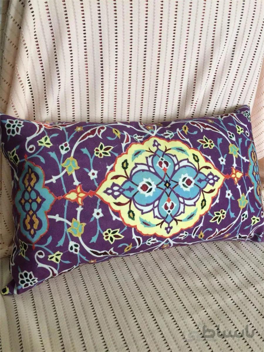 بالش مخمل طرح کاشی کاری 30*50 ا Pillow velvet design tiling 30*50