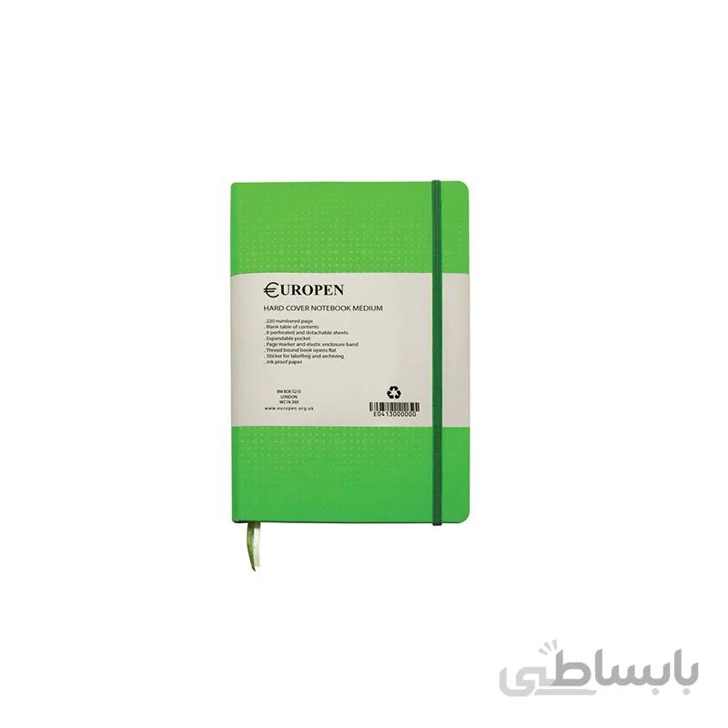دفتر یوروپن مدل NOTEBOOK MEDIUM سبز روشن