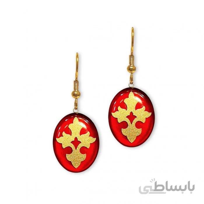 گوشواره طلاکوب مرجان GE2047