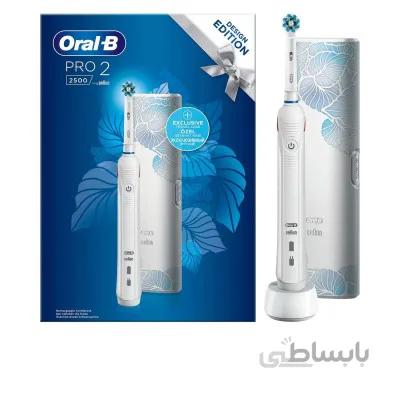 مسواک برقی اورال-بی مدل PRO 2500 Flora Blue