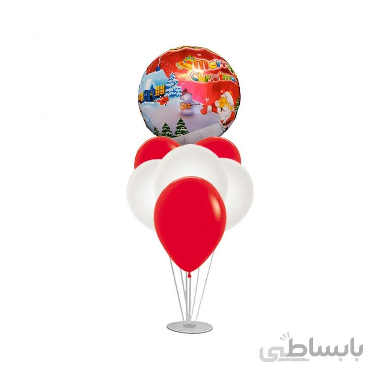 استند بادکنک 7 شاخه کریسمس مدل STA305