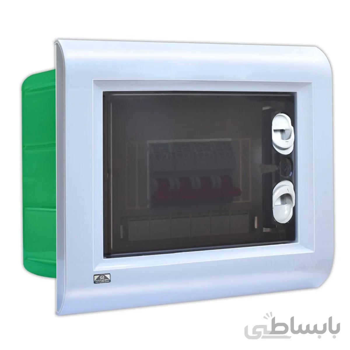جعبه فیوز توکار 6 عددی همراه با شین نول و ارت دنا الکتریک ا Dena Electric fuse box