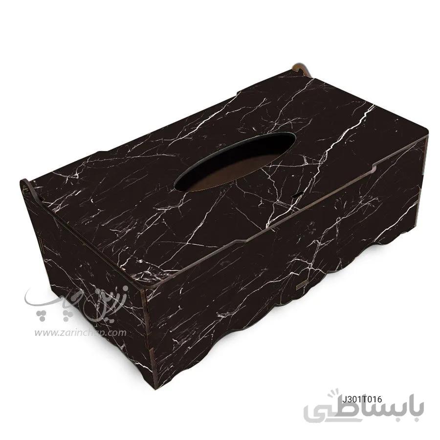 جعبه دستمال کاغذی MDF با طرح مدل J301T016