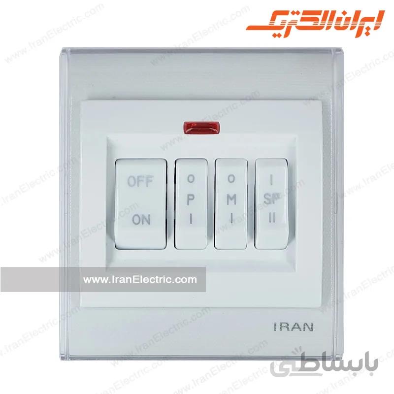 کلید کولر ایران ترنسپرنت سفید