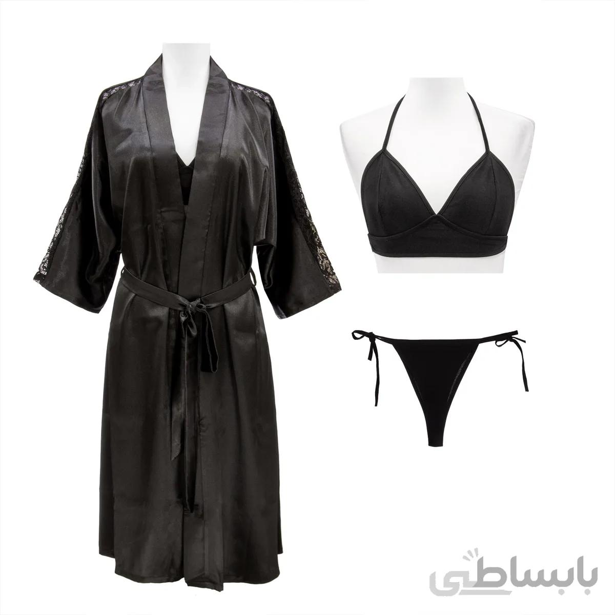 لباس خواب روبدوشامبر ساتن لورنزا 533