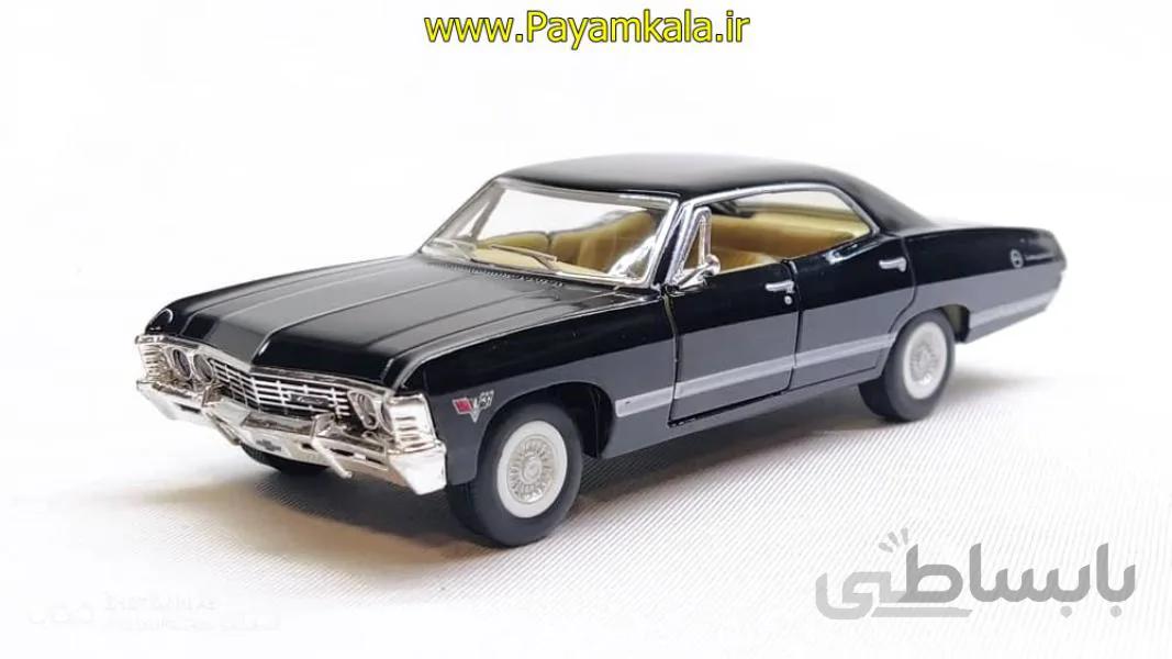 ماشین فلزی شورلت ایمپالا (1967 CHEVROLET IMPALA KINSMART) مشکی