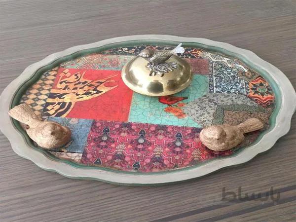 سینی بیضی طرح عشق