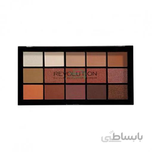 پالت سایه ۱۵ رنگ رولوشن مدل Revolution Iconic Fever eye shadow Palette Iconic Fever