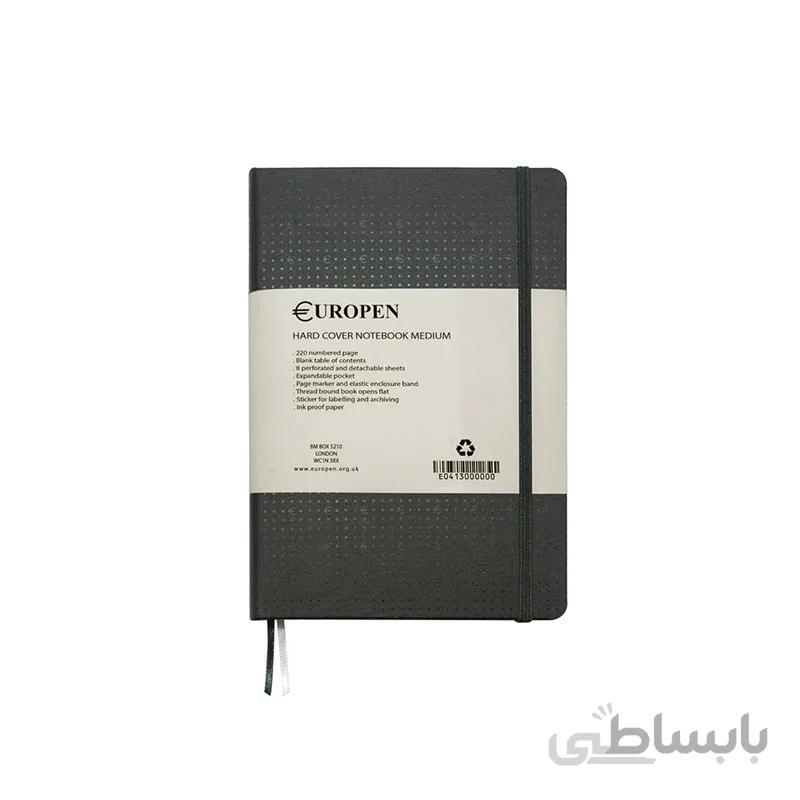 دفتر یوروپن مدل NOTEBOOK MEDIUM مشکی