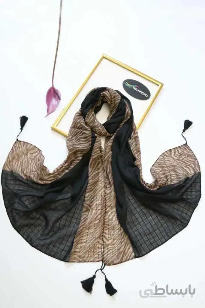 شال نخی مربعی منگوله دار ریچموند کد22