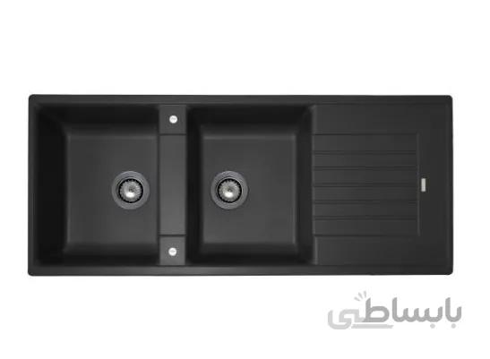 سینک گرانیتی مکاپا مدل کوادور coador مشکی