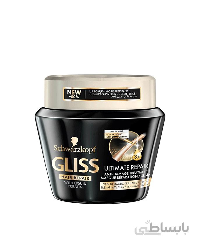ماسک مو ترمیم کننده و مغذی گلیس 300 میلی (GLISS)