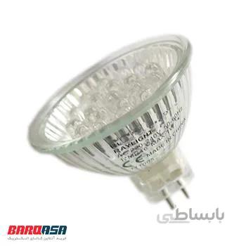 لامپ هالوژن سبز 20 LED ری لایت
