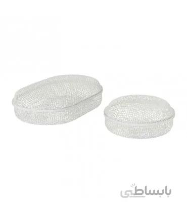 جعبه نظم دهنده ایکیا مدل SAMMANHANG ست 2 تایی سفید