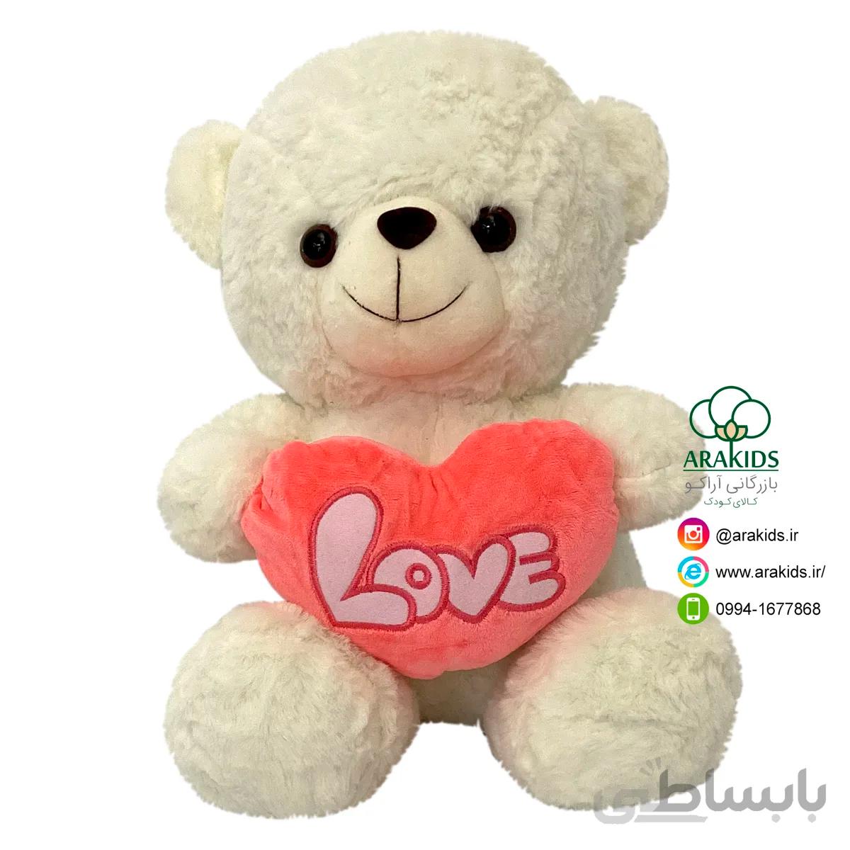 خرس قلب لاو به دست 40 سانتی کد 15611