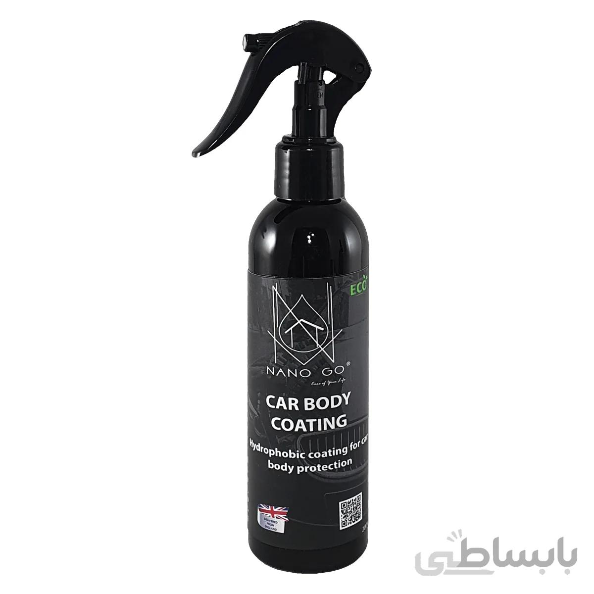 پوشش نانو سرامیک و آبگریز بدنه خودرو نانو گو مدل CAR BODY COATING حجم 250 میلی لیتر