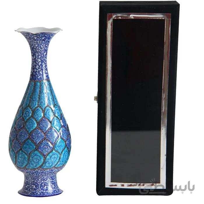 گلدان میناکاری ارتفاع 25 سانتی متر کد GT-19